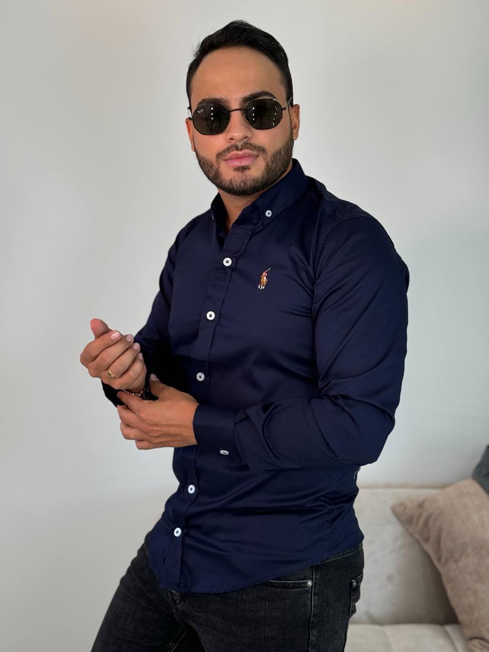 CAMISA CABALLERO MANGA LARGA